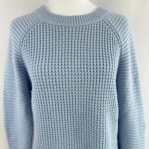 Twik Powder Blue Textured Knit Sweater – Large